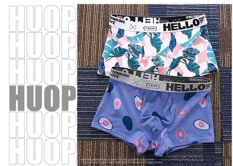 2-Piece Fruit Cartoon Boxer Shorts