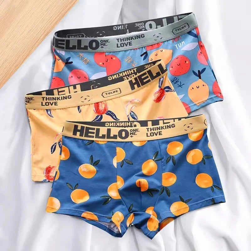 Cartoon Fruit Boxer Briefs