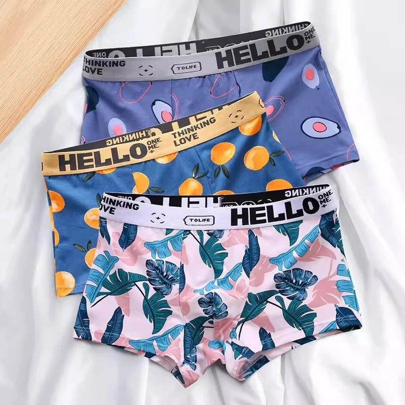 Cartoon Print Boxer Shorts