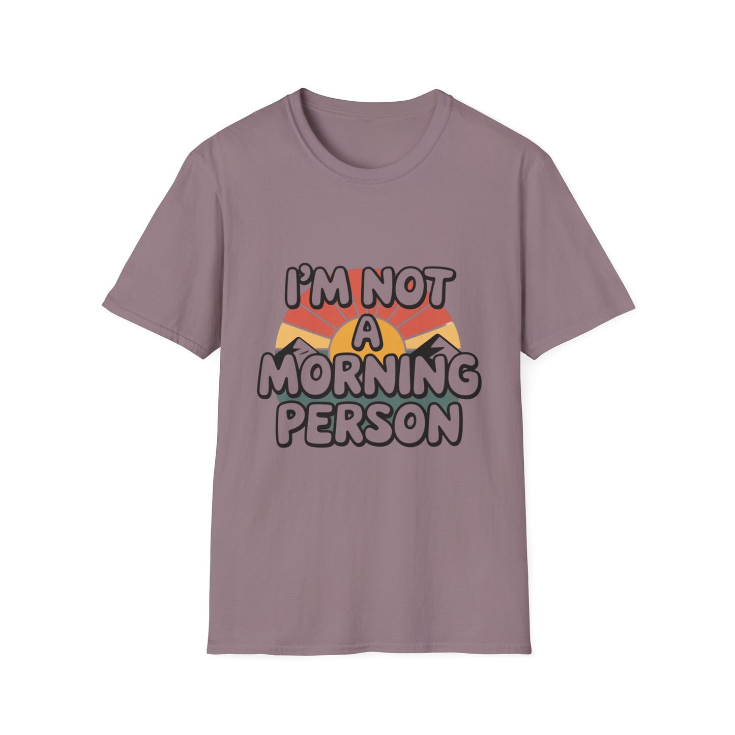 Casual Unisex Morning Person Tee