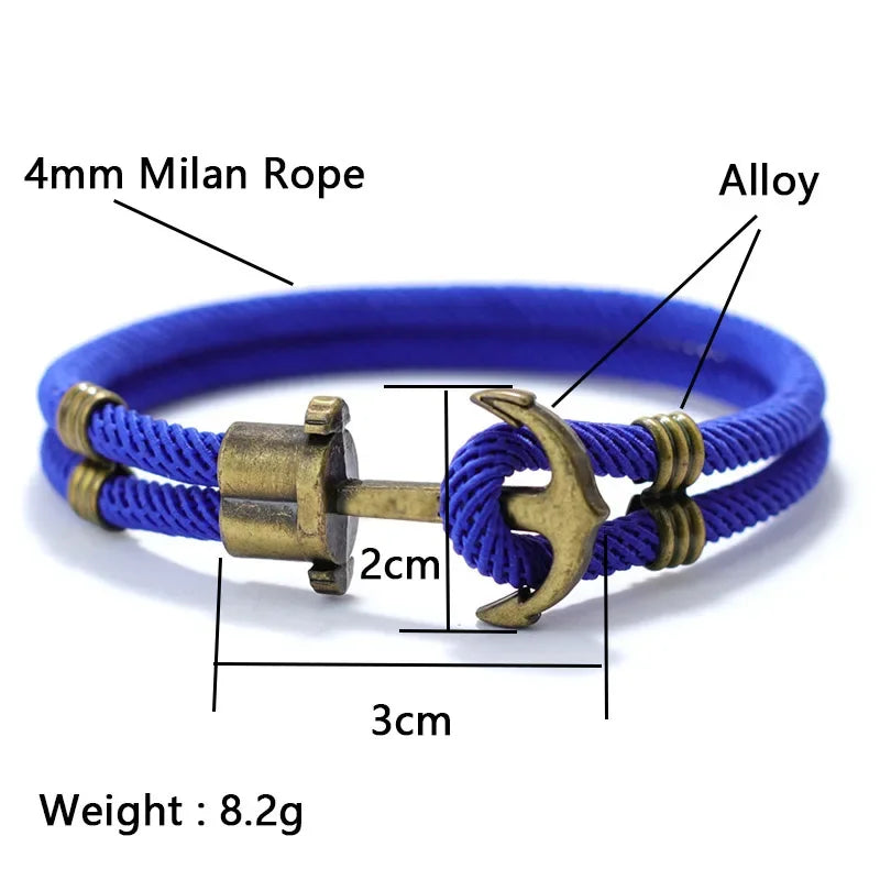 Durable Anchor Rope Bracelet