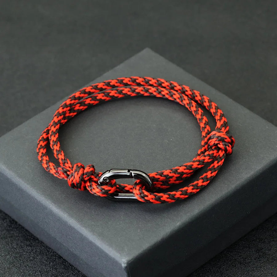 Elegant Geometric Rope Chain Bracelet