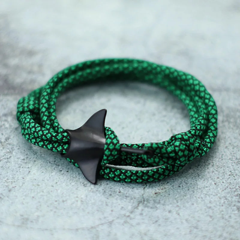 Ocean-Themed Ethnic Bracelet with Manta Ray