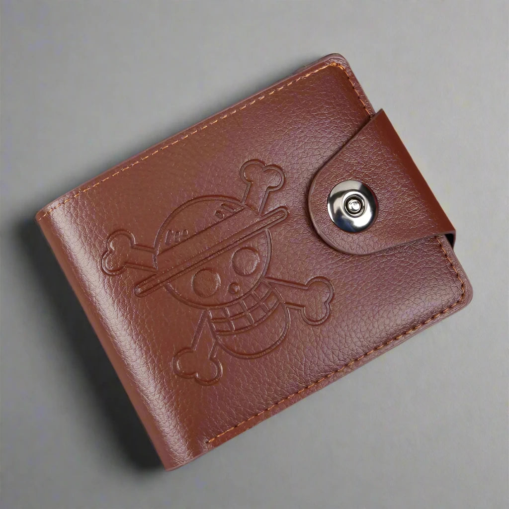 Smiling skull wallet design